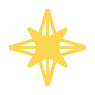 yıldız simgesinin renk vektör illüstrasyonu