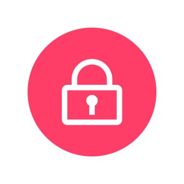 Basit simge, vektör illüstrasyonunu kilitle