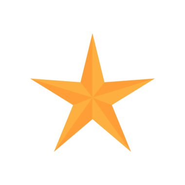 yıldız simgesinin renk vektör illüstrasyonu