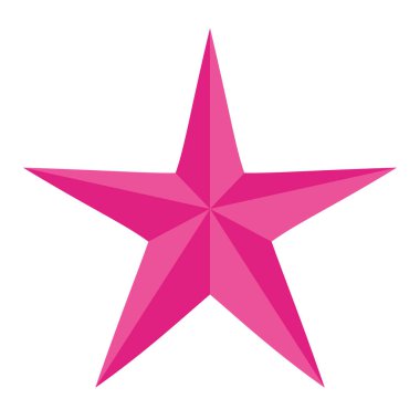 yıldız simgesinin renk vektör illüstrasyonu