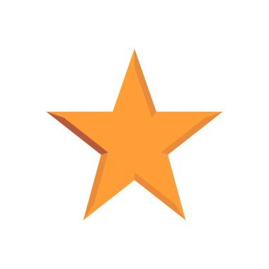 yıldız simgesinin renk vektör illüstrasyonu