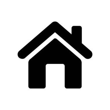 Emlak konsepti ev simgesi, vektör illüstrasyonu