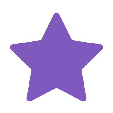 yıldız simgesinin renk vektör illüstrasyonu