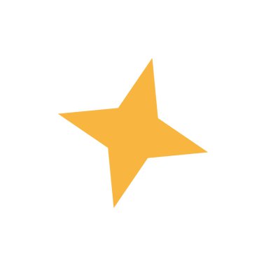 yıldız simgesinin renk vektör illüstrasyonu