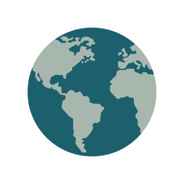 dünya haritası simgesi, vektör resimleme arkaplanı