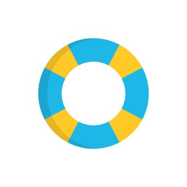 life (floating) ring, lifebuoy simple icon, vector illustration