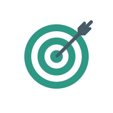 Abstract vector color target icon