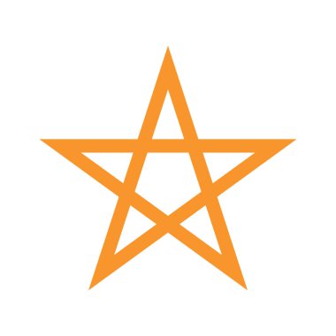 yıldız simgesinin renk vektör illüstrasyonu