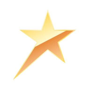 yıldız simgesinin renk vektör illüstrasyonu