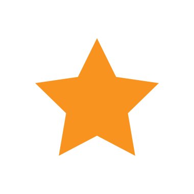 yıldız simgesinin renk vektör illüstrasyonu