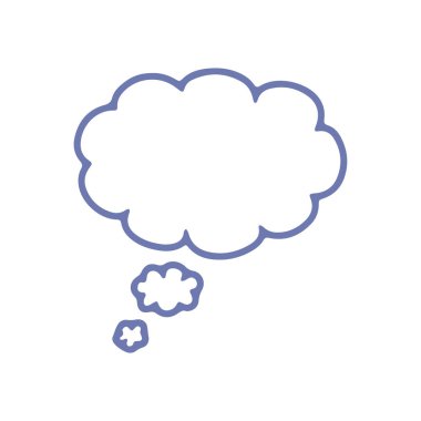 Biçimlendirilmiş konuşma balonu simgesi, vektör illüstrasyonu