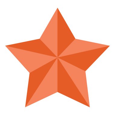 yıldız simgesinin renk vektör illüstrasyonu