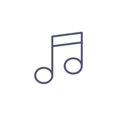 müzik notası ikon vektör illüstrasyonu