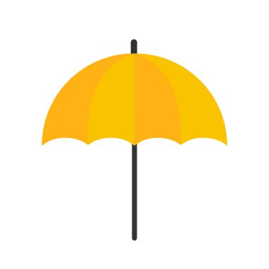 Şemsiyenin vektör illüstrasyon simgesi 