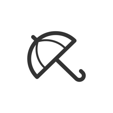 Şemsiyenin vektör illüstrasyon simgesi 