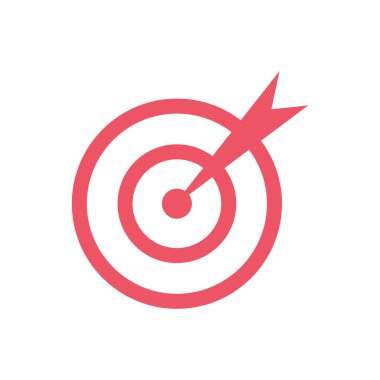 Abstract vector color target icon