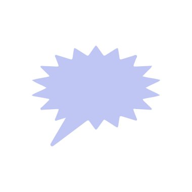 Biçimlendirilmiş konuşma balonu simgesi, vektör illüstrasyonu