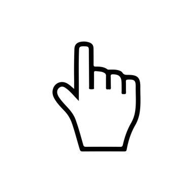 bilgisayar UI işaretleyici simgesi, vektör illüstrasyonu