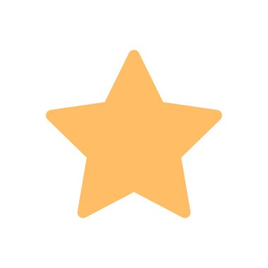 yıldız simgesinin renk vektör illüstrasyonu