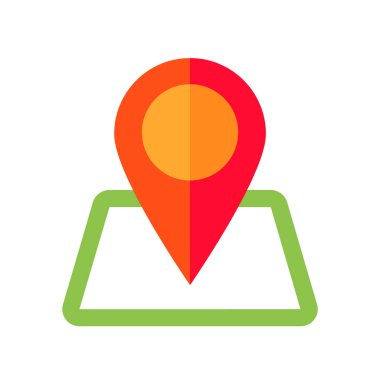 gps navigasyon pin vektör çizimi