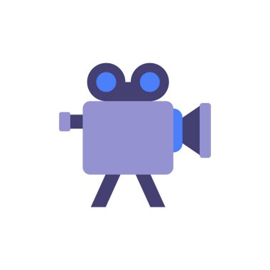 video kamera simgesi, vektör illüstrasyonu 