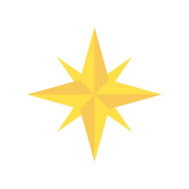 yıldız simgesinin renk vektör illüstrasyonu