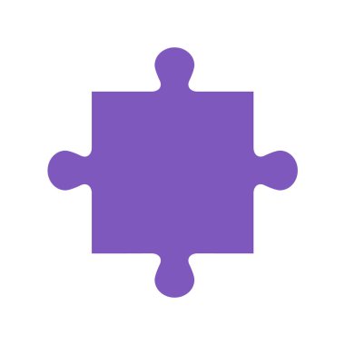 Yapboz simgesi, yapboz vektör çizimi ve alan arkaplanını kopyala