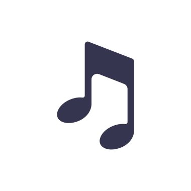 müzik notası ikon vektör illüstrasyonu