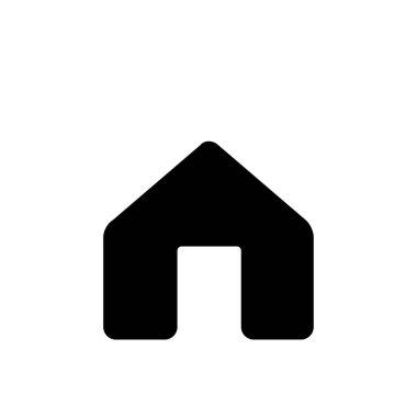 Emlak konsepti ev simgesi, vektör illüstrasyonu