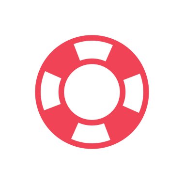 life (floating) ring, lifebuoy simple icon, vector illustration