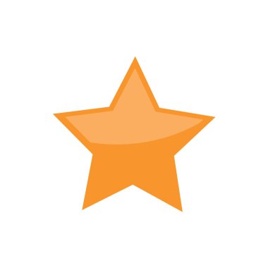 yıldız simgesinin renk vektör illüstrasyonu