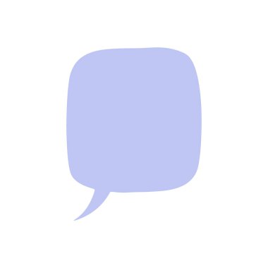 Biçimlendirilmiş konuşma balonu simgesi, vektör illüstrasyonu