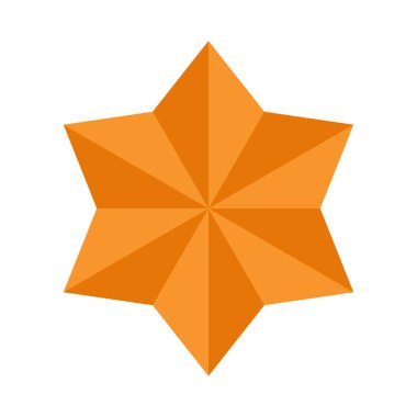 yıldız simgesinin renk vektör illüstrasyonu