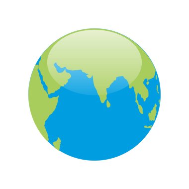 dünya haritası simgesi, vektör resimleme arkaplanı