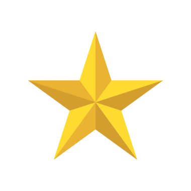 yıldız simgesinin renk vektör illüstrasyonu