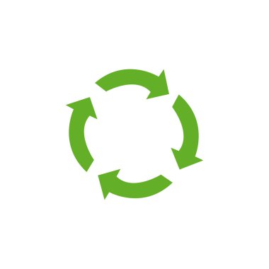 Çöp simgesi simgesini, vektör illüstrasyonunu geri dönüştür 