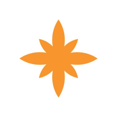 yıldız simgesinin renk vektör illüstrasyonu