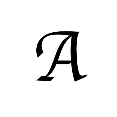 Letter A symbol icon vector illustration