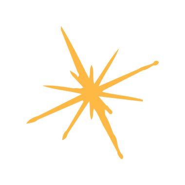 yıldız simgesinin renk vektör illüstrasyonu