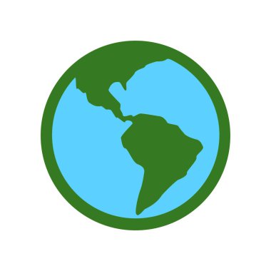 dünya haritası simgesi, vektör resimleme arkaplanı