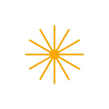 yıldız simgesinin renk vektör illüstrasyonu