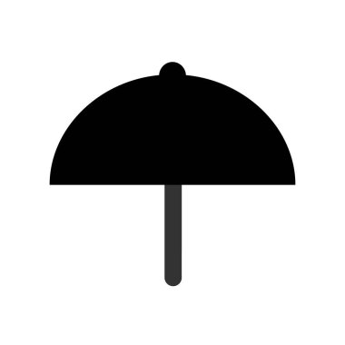 Şemsiyenin vektör illüstrasyon simgesi 
