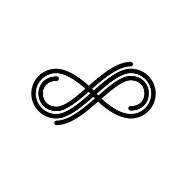 infinity simple icon, vector illustration