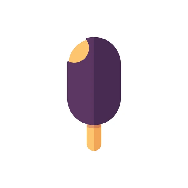 Popsicle Ice Cream Simple Icon Vector Illustration — Stock Vector