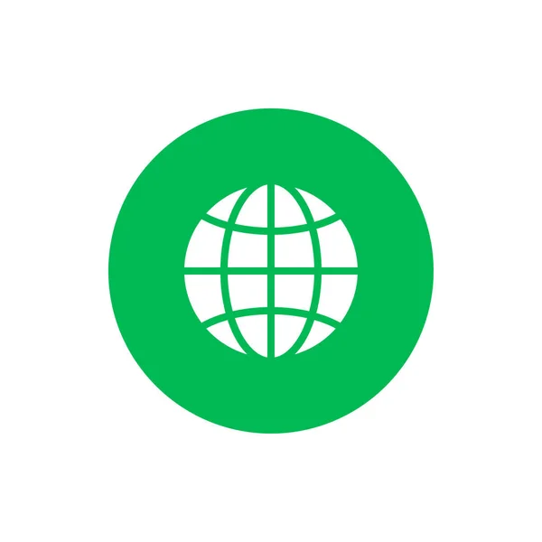Globe Ikon Vektor Illustration Bakgrund — Stock vektor