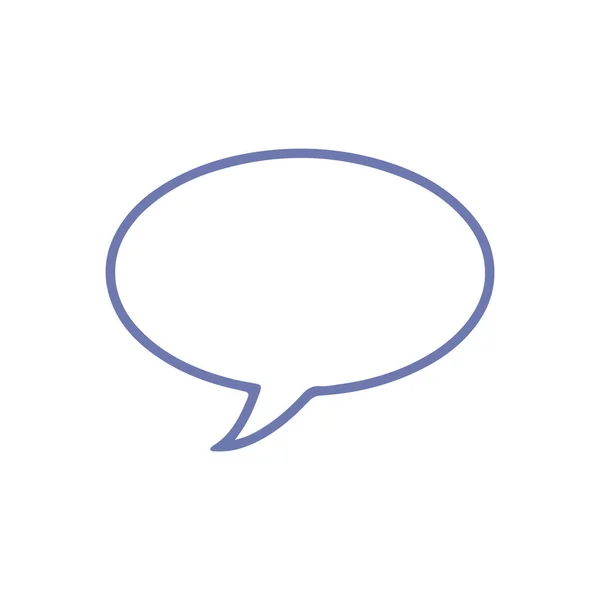 Stylized Speech Bubble Icon Vector Illustration —  Vetores de Stock