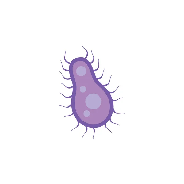 Virus Icono Vector Ilustración Fondo — Archivo Imágenes Vectoriales