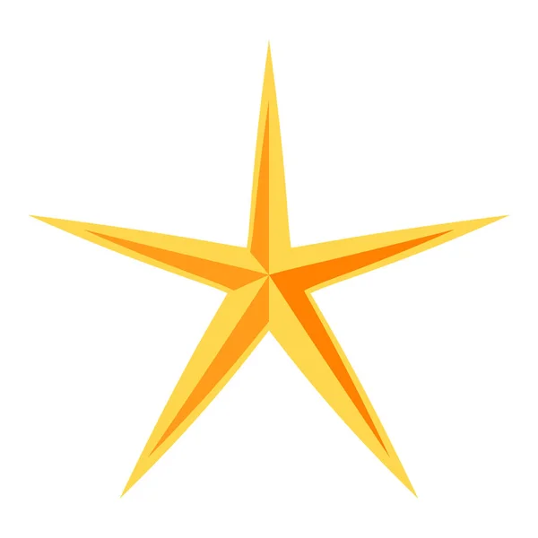 Color Vector Illustration Star Icon — Vettoriale Stock