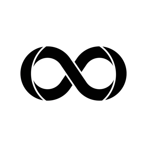 Infinity Simple Icon Vector Illustration — 스톡 벡터