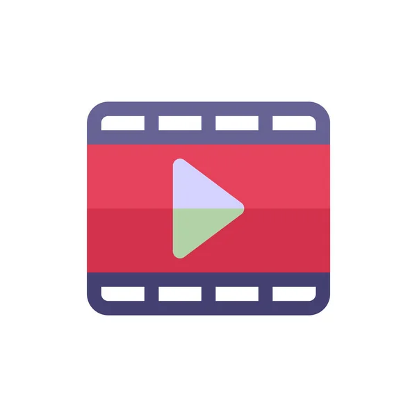 Icono Archivo Vídeo Ilustración Vectorial — Vector de stock